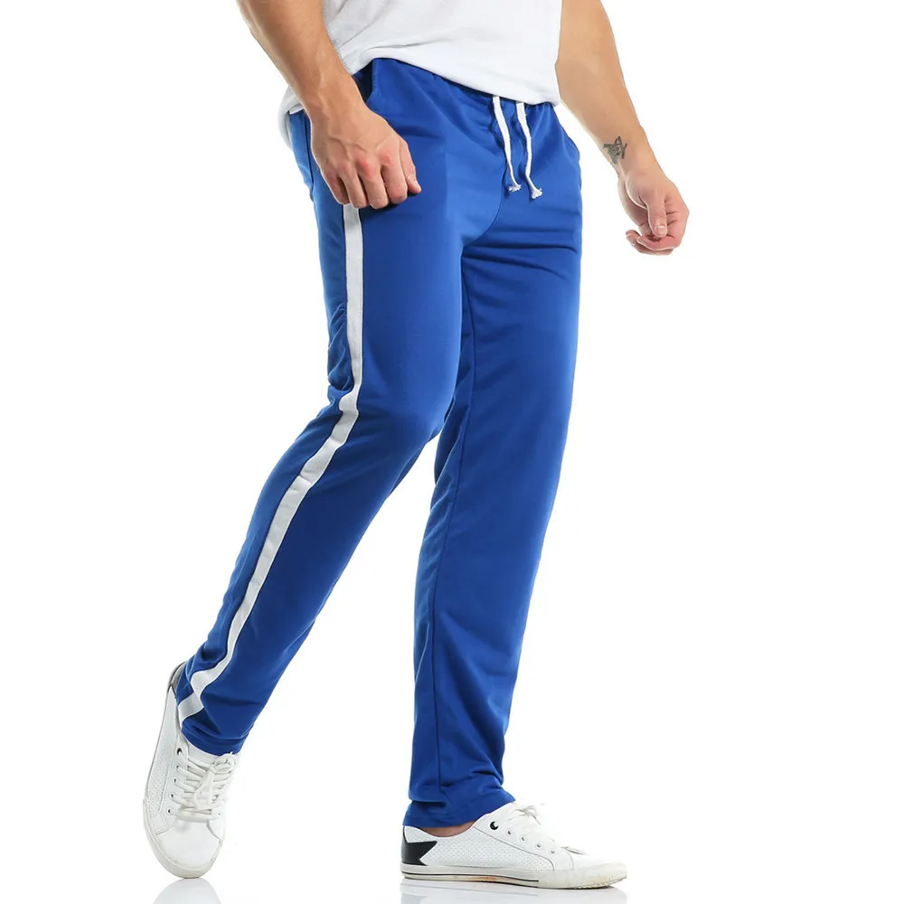 

Casual Pants Men's Autumn New Men's Feet Color Matching Tight Stripe Sports Straight Pants Men Cargo Pants Men Men Pants