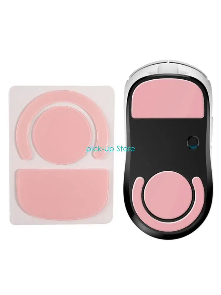 

Q5WA 1Set Glass Mouse Skate Sticker Pad Mouse Feet Replacement for GPX Mouse
