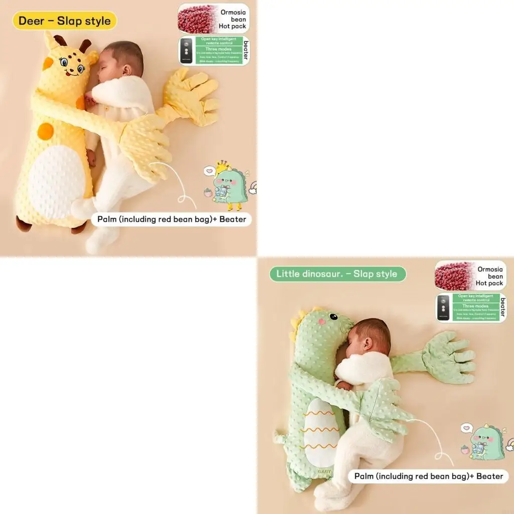 

Adjustable 3-gear Baby Sleeping Doll Pacify Hand Toy Exhaust Pillow for Newborns to Reduce Startle and Improve Rest