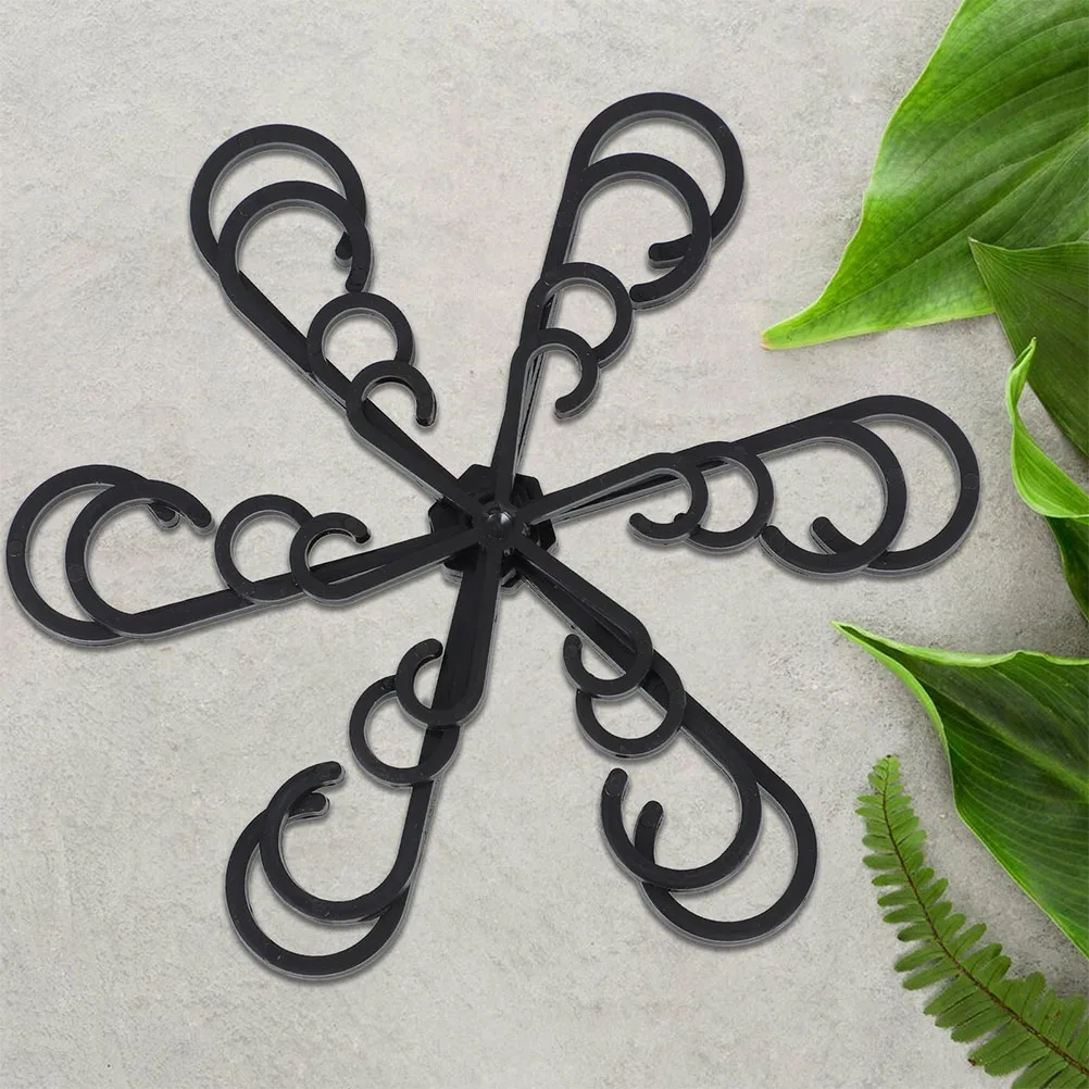 

20 Pcs Plant Support Clips for Climbing Plants Wall Trellis Grid Tomatoes Cucumbers Flowers Black Garden Ties Adjustable