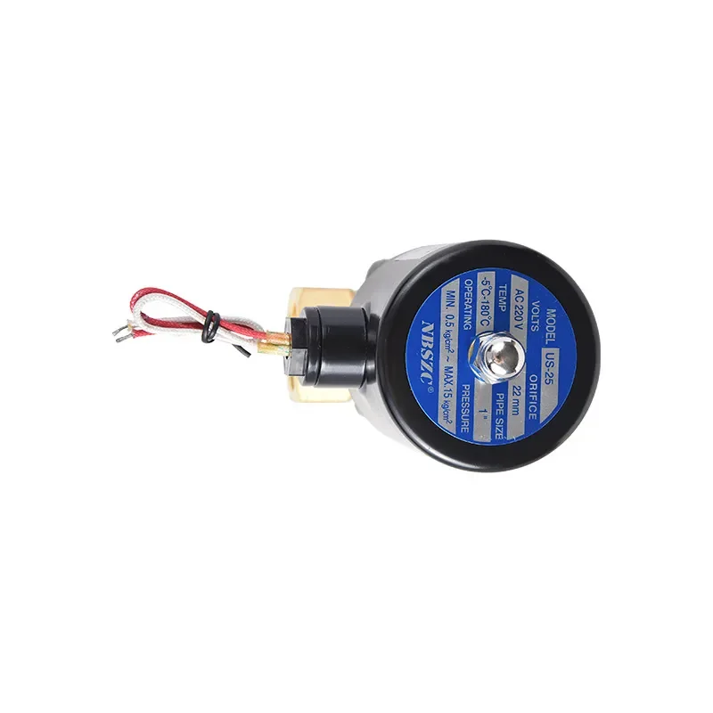 US-25 Brass 1 Inch High Temperature High Pressure Steam Solenoid Valve Copper Coil for Industrial Pipeline Control System