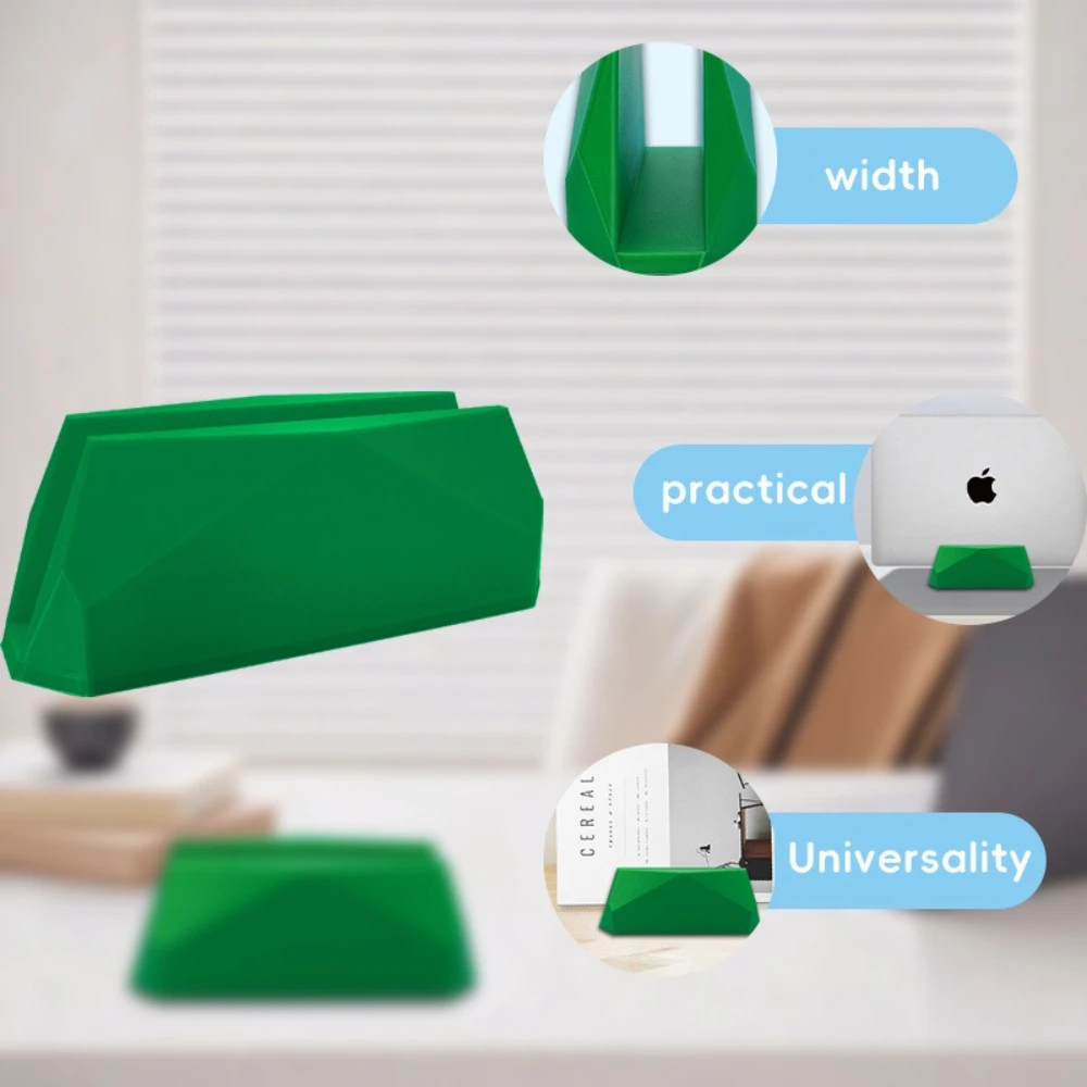 

Green Vertical Notebook Stand Desktop Tablet Support Frame Vertical Notebook Stands Book Mobile Phone Fixed Stand Tablet Holder