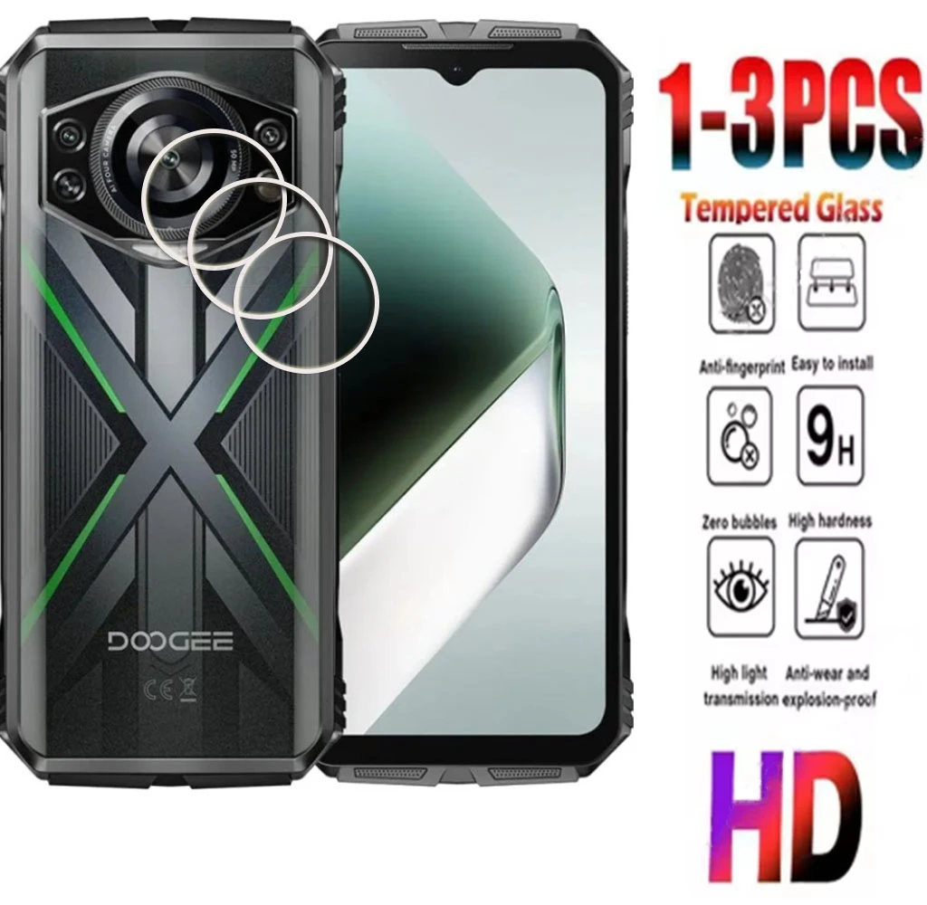 

1-3PCS 3D 9H Camera Lens For Doogee S Cyber Pro 6.6" DoogeeSCyber SCyber S118 DoogeeS118 Back Screen Protector Cover Film