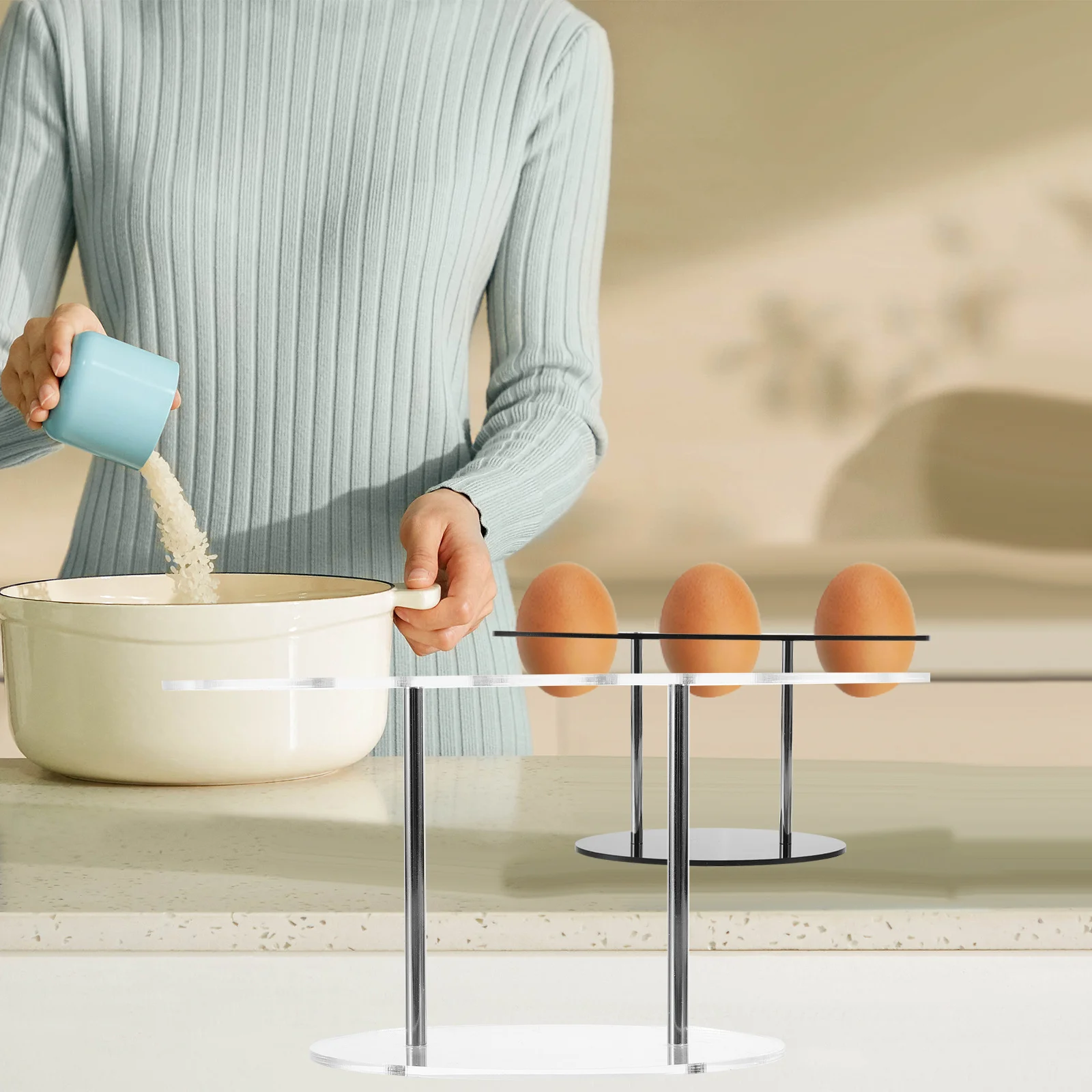 الآيس كريم مخروط رف الاكريليك السوشي اليد لفة حامل لتقوم بها بنفسك عرض قوس أداة المطبخ نظيفة الغذاء تخدم المنزل