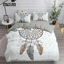 Dream Catcher Bedding Set Elegant Bohemian Duvet Cover Queen 240x220 Ethnic Quilt Cover Single Double King Comforter Bed Cover