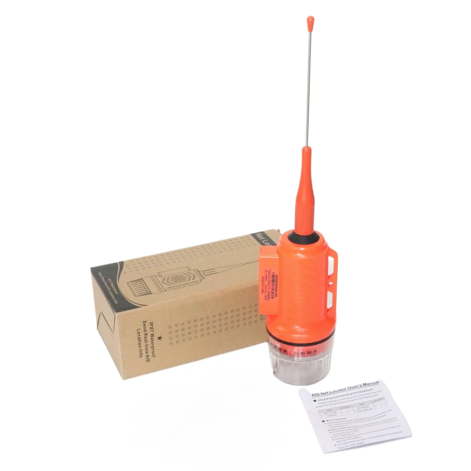 RS-107M 5W AIS Net Locator IPX7 Marine GPS Anti-lost Tracker Real-time AIS Positioning for Fishing Net Search Anti-collision