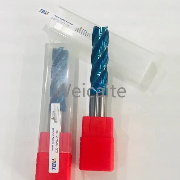 65HRC 4Flutes Square Safety Solid Carbide End Mills D20*70*D20*150L