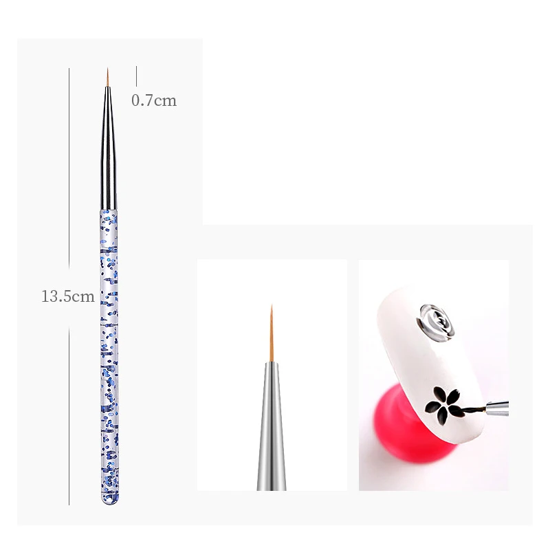 Acryl Nail art Pinsel Set Maniküre Flüssigkeit Pulver Carving UV Nagel Gel Polnisch Pinsel Malerei Stift Nagel Verlängerung Builder Werkzeug