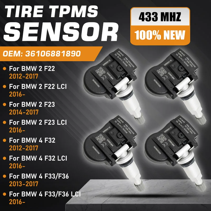 1/4PCS Tire Pressur…