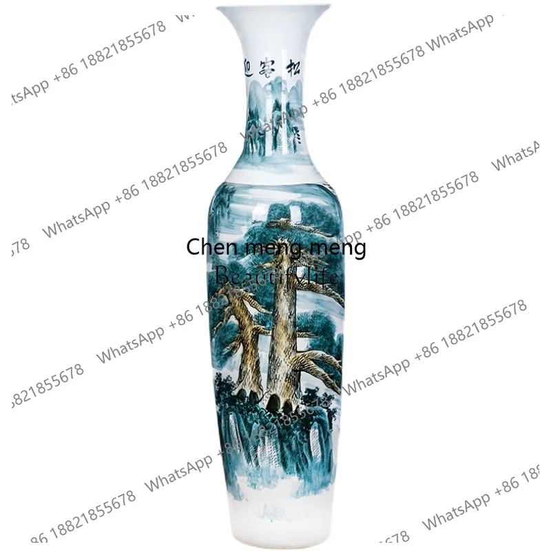 

Ceramic large vase, new 1.8-meter porcelain vase ornament in the living room