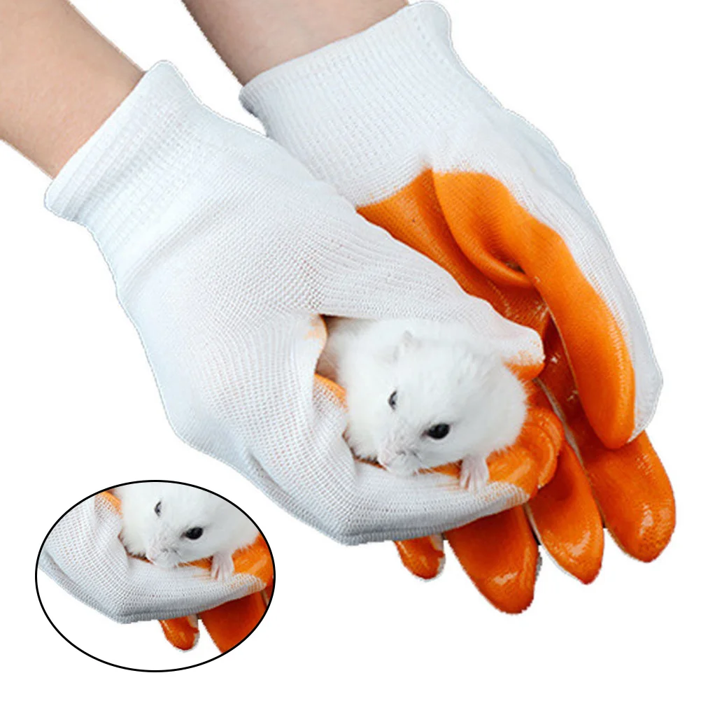 

1Pair Animal Protection Gloves Breathable Soft Anti-Pet Bite Scratch Resistant for Flexible Pet Grooming and Handling Use