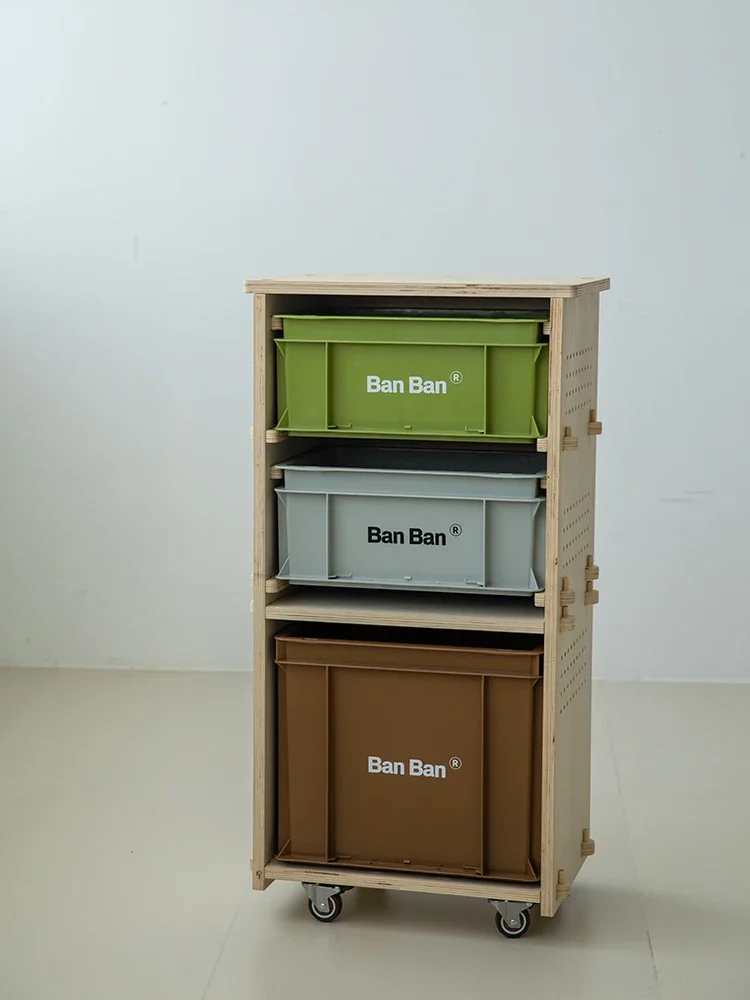 Internet celebrity storage Ocean board cabinet Wooden