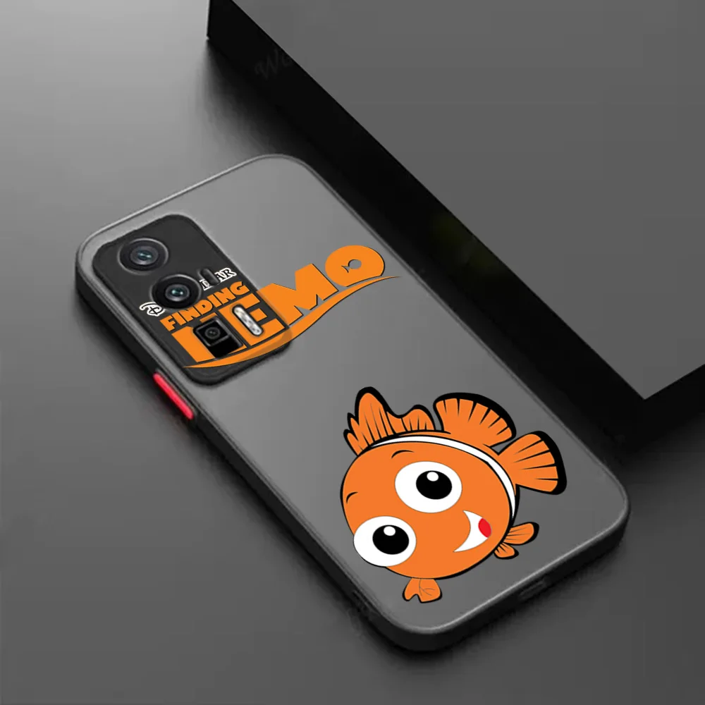 حالات ل Xiaomi Poco X3 X4 X5 M5s F3 Redmi نوت 13 13c a1 a2 k40 متجمد شفافة العثور على نيمو الخيشومية فوندا ديزني جراب هاتف