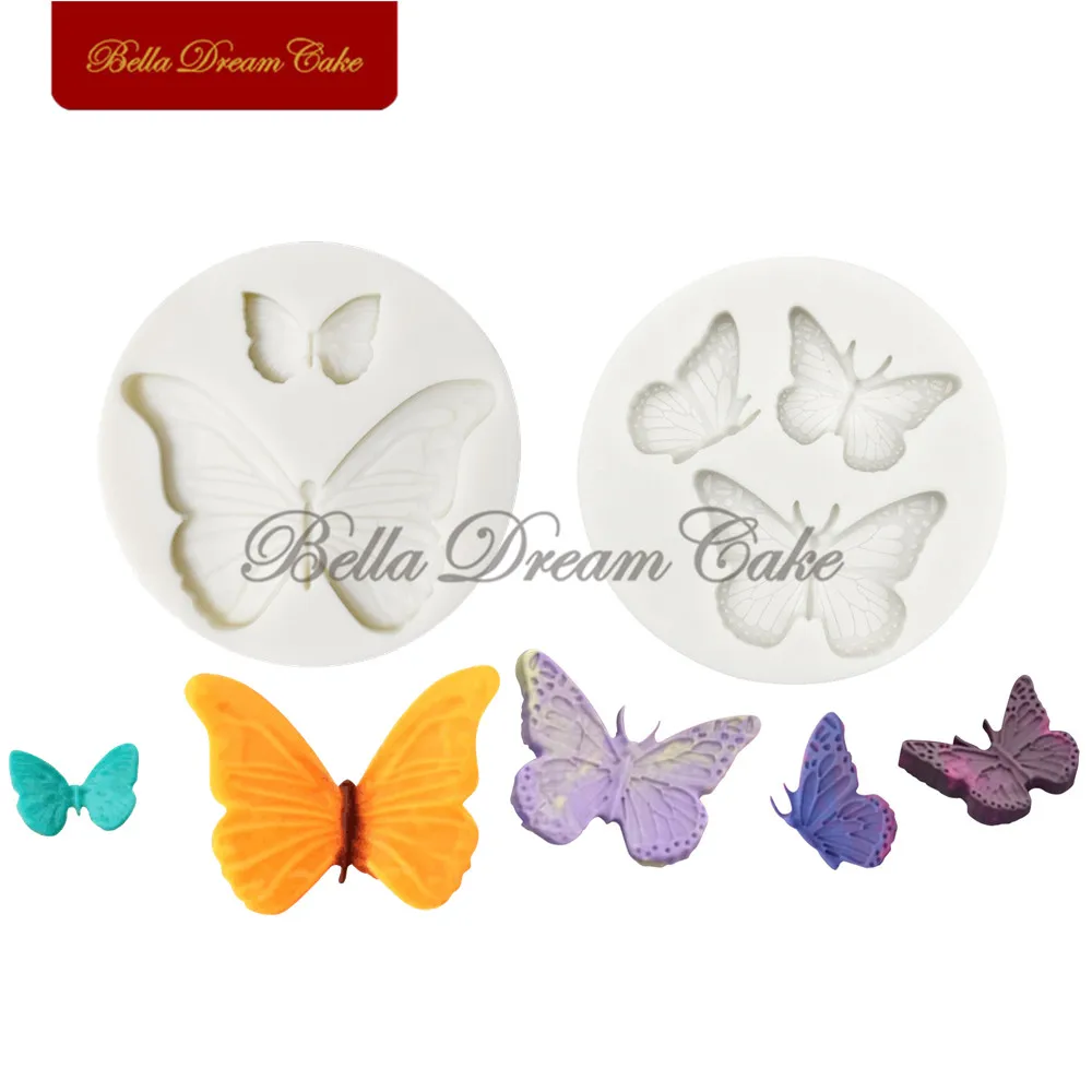 3D מיני פרפר עיצוב סיליקון עובש diy שוקולד עובש חימר דגם עוגת קישוט כלים למטבח