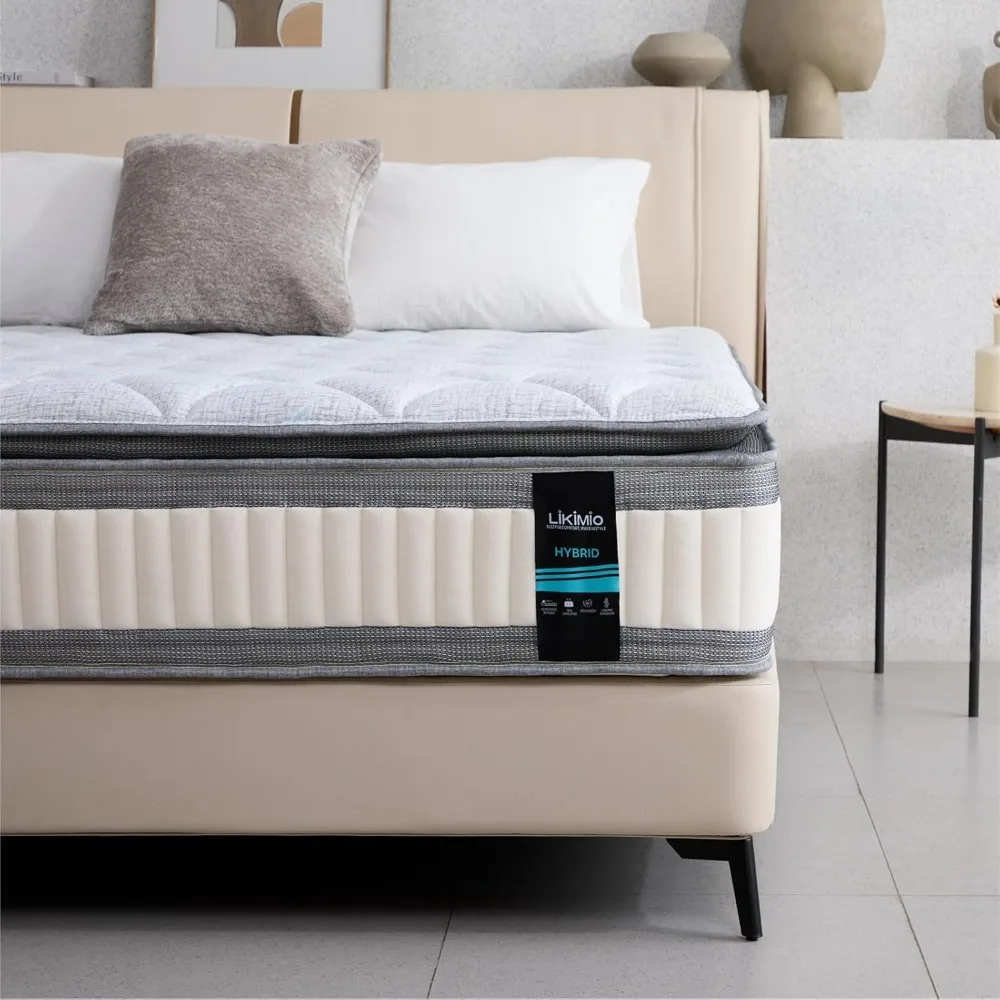 

Twin Mattress, 10 Inch Gel Memory Foam Mattress Zoned Pressure Relief with Medium Firm, Mattress in a Box Individual Poc