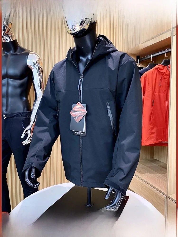 

Outdoor High-End Jaet! Windproof Breathable Water-Resistant! 3D Tailoring! Autumn Men's Hooded Fce Jaet Coat