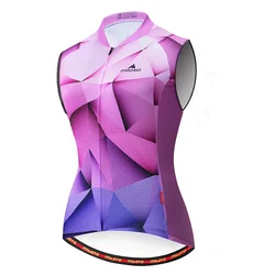 MILOTO Women's Sleeveless Bike Jersey Breathable MTB Cycling Vest Road Bicycle Top Summer Clothing 2024
