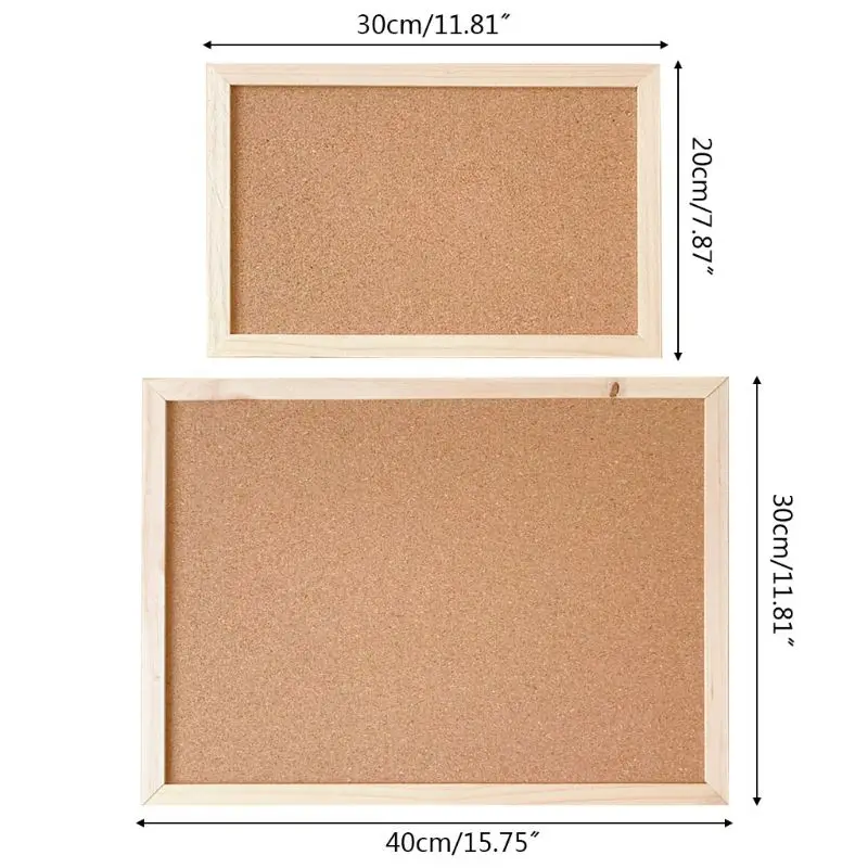 Настенная доска для объявлений из пробкового дерева, рамка для заметок, доска для заметок, магазин