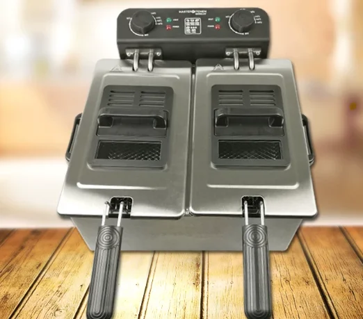 Electric Fryer 6L Household French Fries Machine Fryer Commercial Fries Fried Chicken Small Fryer Set Frying Skewers Pot