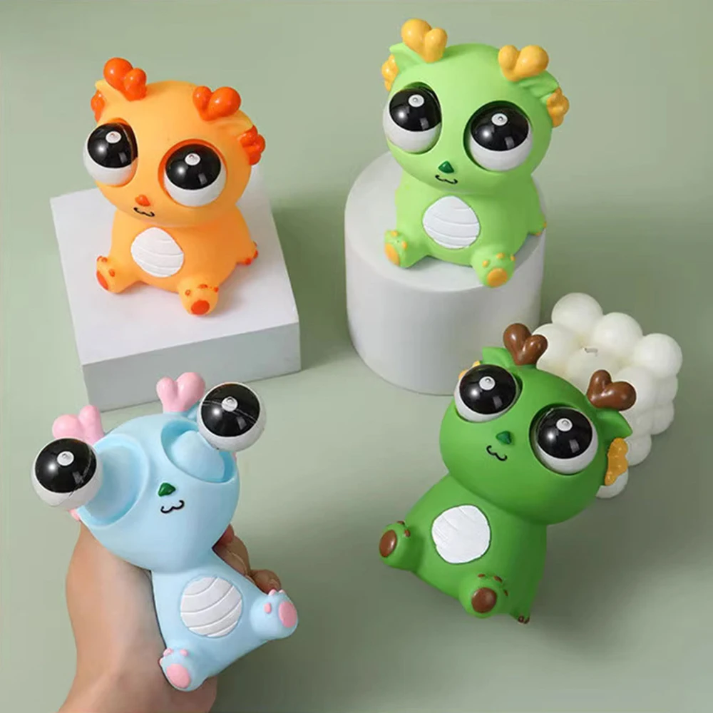 

Funny Eyeball Burst Squeeze Toy Creative Explosive-Eyed Dragon Pinch Decompression Toys Adult Kids Stress Relief Squeeze Toys