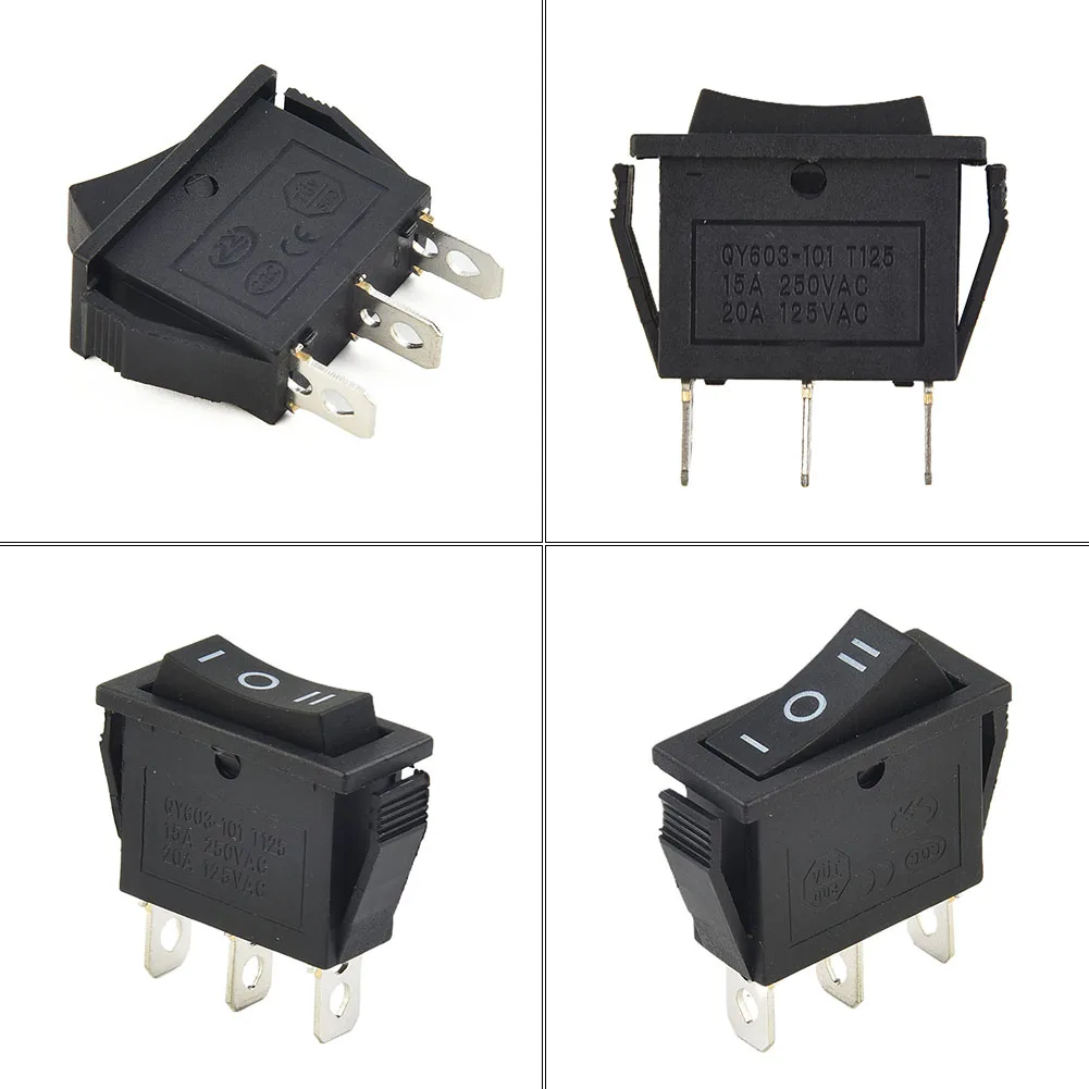 Interruptores basculantes de alta calidad, pieza SPDT, agujero de Panel de 29mm x 10,5mm, 30,5mm x 13,5mm x 31mm, accesorio On-Off-On, 16A, 250VAC