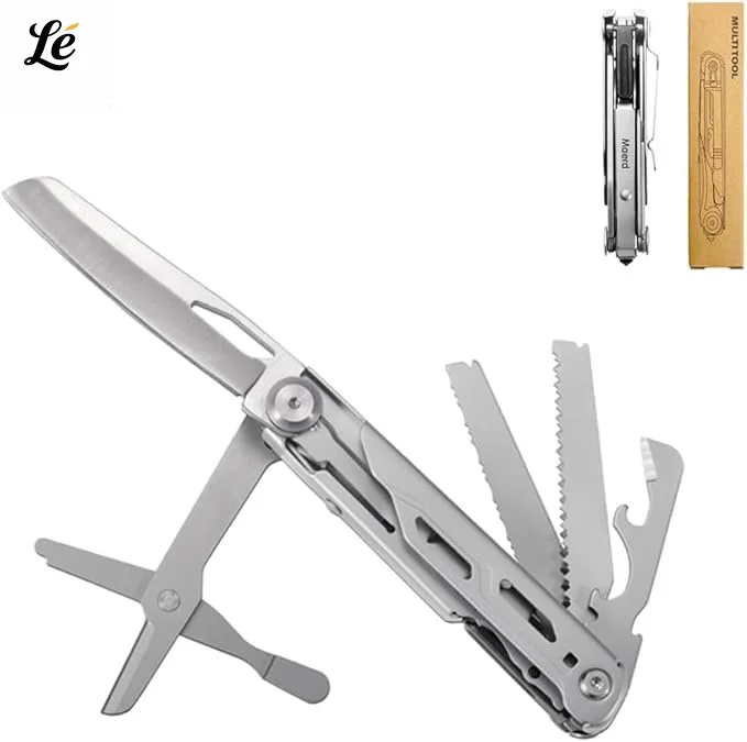 

Hard Stainless Steel Multi Tool Foldable Self Locking Pocket Knife With Belt Clip Emergency Scissors Saw Escape Hammer Bottle