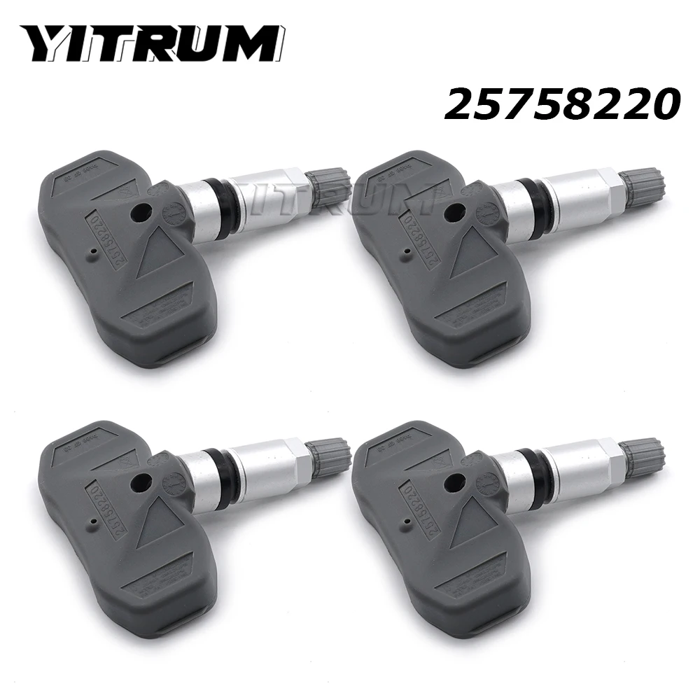 

YITRUM 25758220 Tire Pressure TPMS Sensor For Chevrolet Corvette Convertible Grand Sport Corvette 2DR Cadillac CTS STS XLR 4PCS