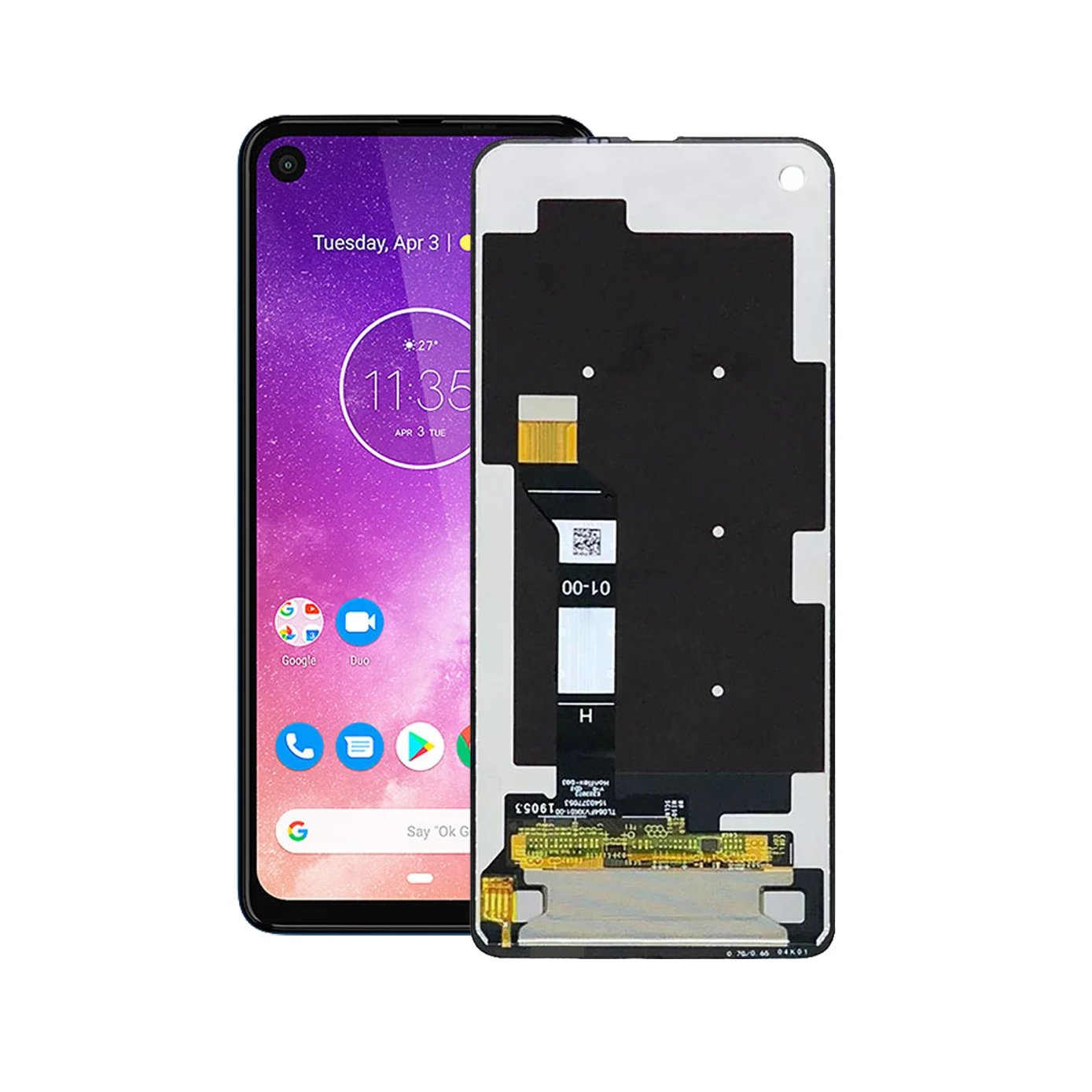 100%Tested LCD For Motorola One Vision moto P50 XT1970 Display Touch Screen One Action XT2013 LCD Digitizer Assembly Replacement