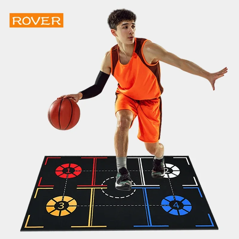 Estera de tren de baloncesto, Material antideslizante insonorizado, niños y adolescentes, Control de pelota interior, entrenamiento, broca de goteo,