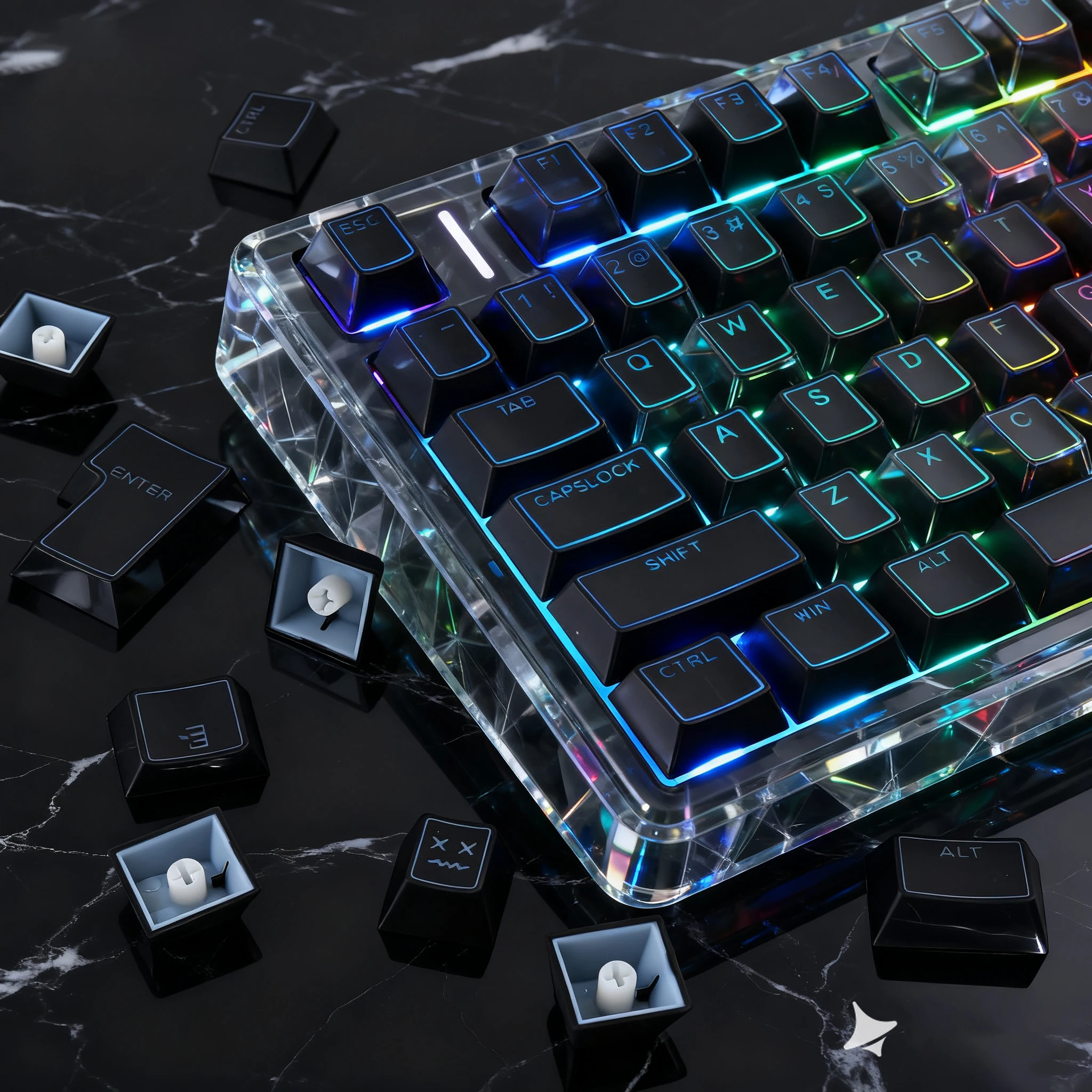 PBT Shine Through Double Shot Keycaps 142 Keys Cherry Profile Backlit Keycaps for Cherry Gateron MX Switches Mechanical Keyboard