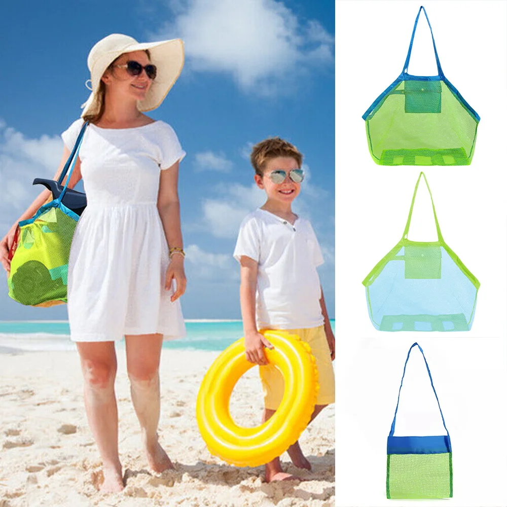 Outdoor Storage Bag Children Beach Toys Fast Digging Sand Tool Disorder Portable Folding Shoulder Organizer Beachs Swimming Bags