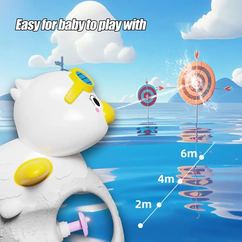 Squirter de agua para niños pequeños, piscina de pato, tirador de agua, juegos de piscina al aire libre, juguetes de chorro para niños mayores de 3 años