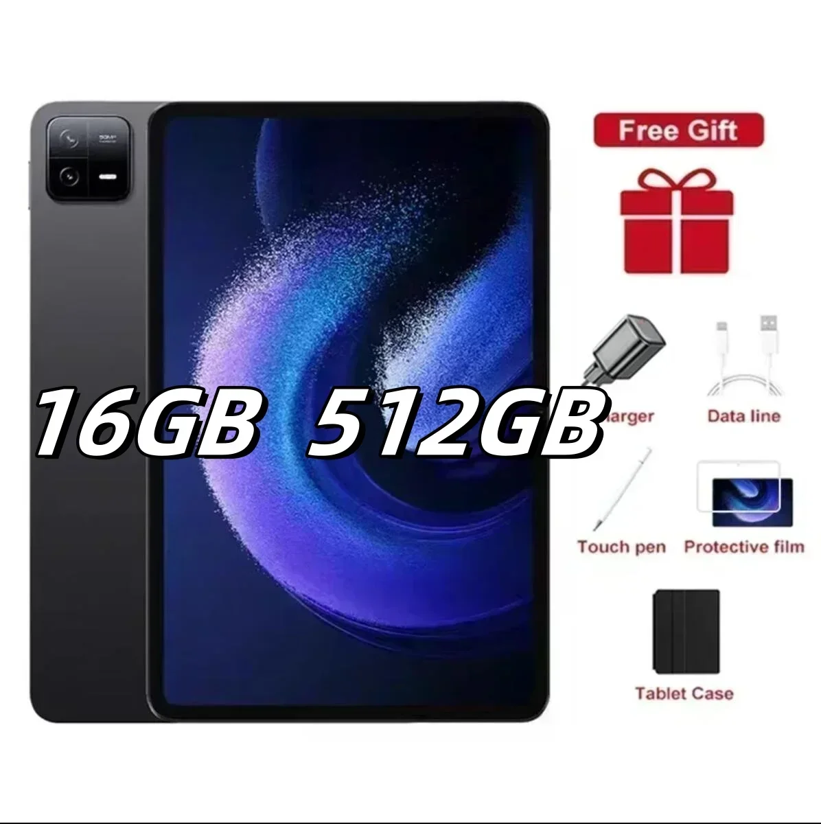 

2024 Original Pad 6 Pro Global Version HD 4K Android 13 Snapdragon 888 11inch 16GB+1024GB 10000mAh Tablet PC 5G Dual SIM WIFI