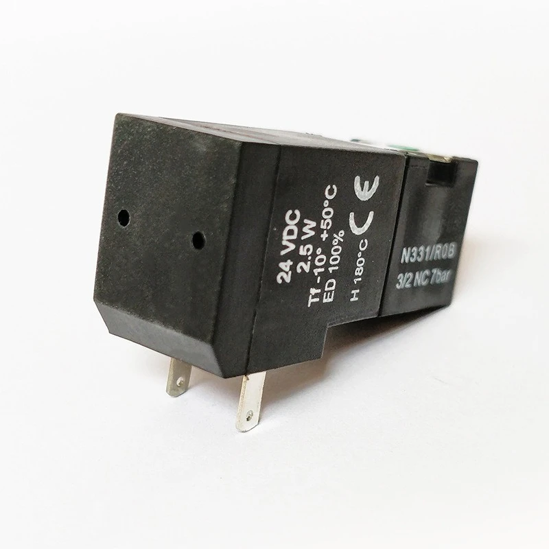 N331 Bus Plate Mount, Micro Solenoid Valve, Direct Acting, Width 15mm