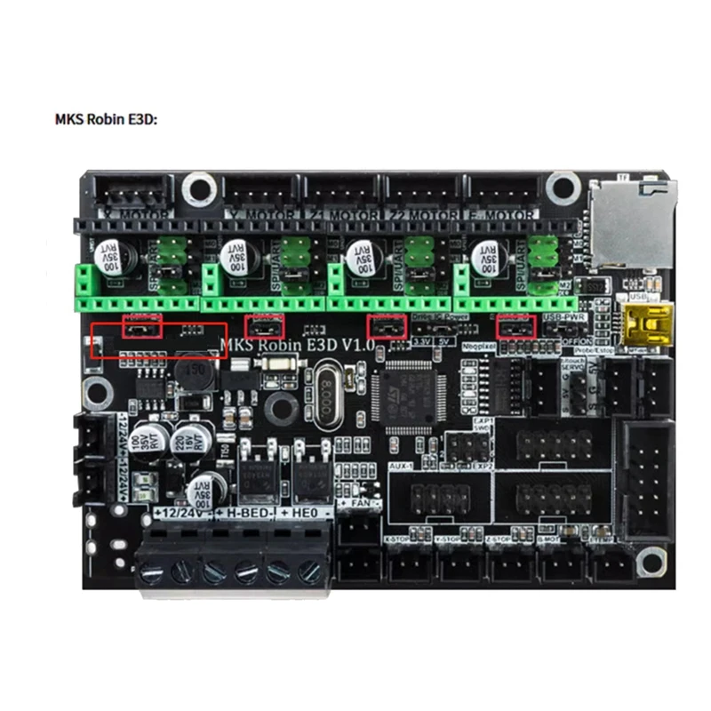 MKS TMC2226 Stepper Motor Driver With Heatsink Ultra-Quiet Driver Replace TMC2209 TMC2208 3D Printer Accessories