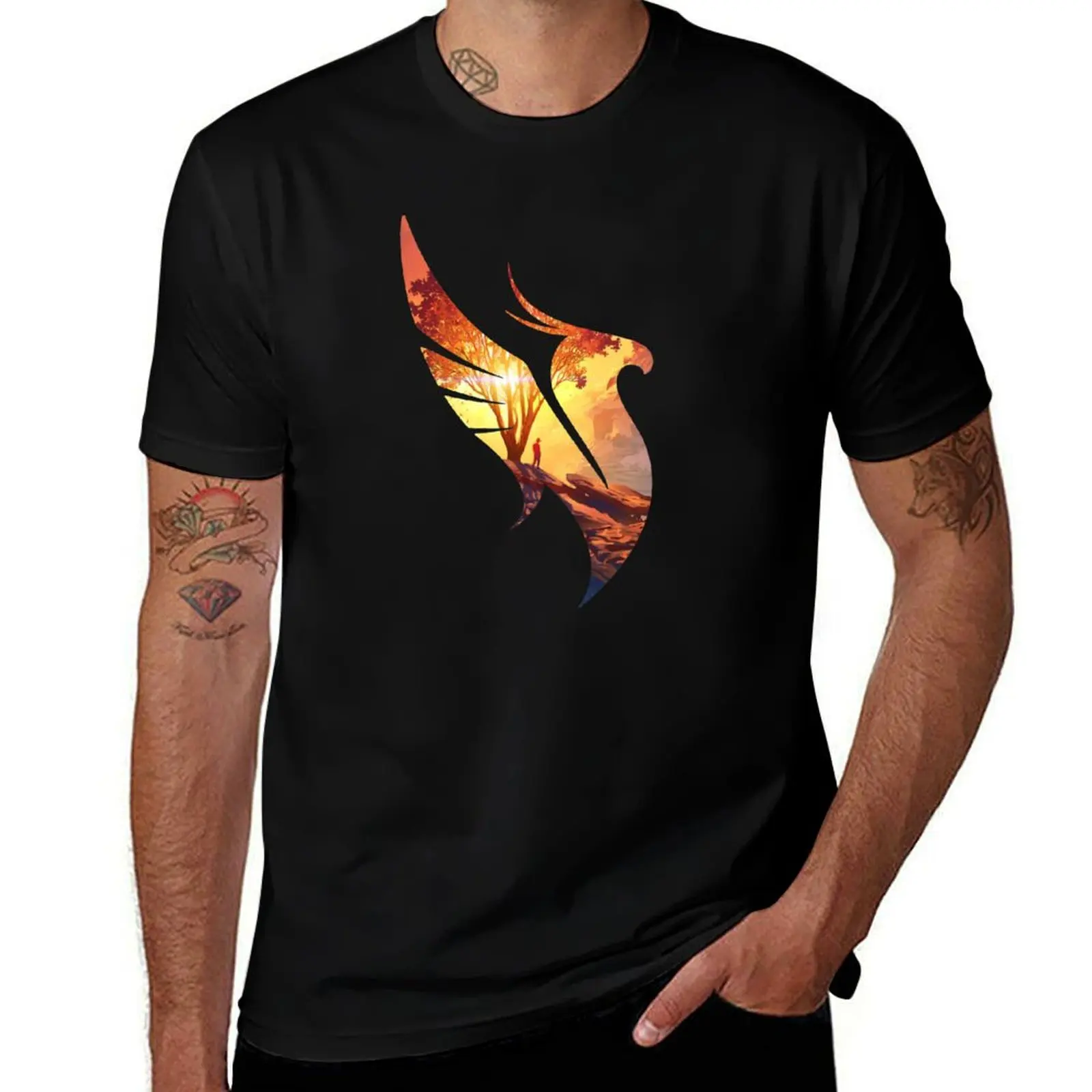 

Phoenix T-Shirt man t shirts high quality luxury brand funny t shirts man T-Shirt