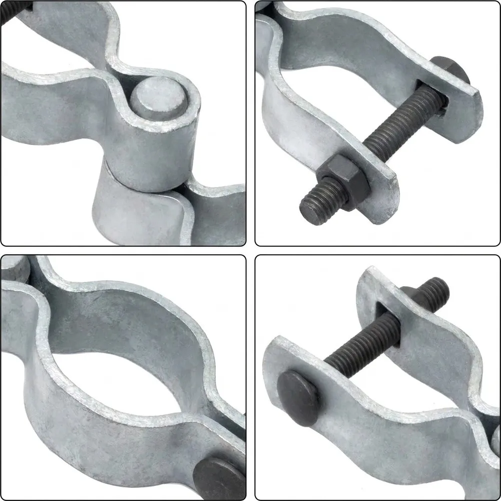 Galvanized Post Hinge for Chain Link Fence Gate Mounting Designed for Structural Stability Varying For Outdoor Conditions