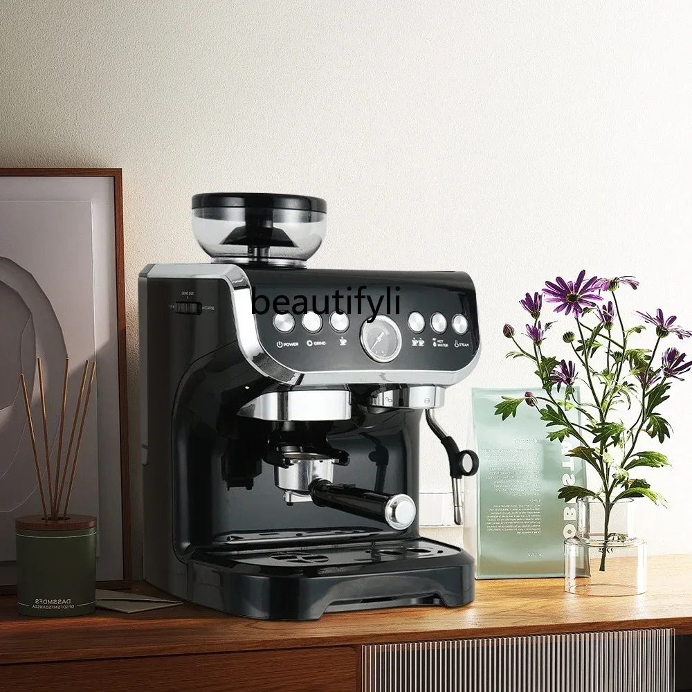 

Italian all-in-one machine, home grinder coffee machine with steam milk foam smt61