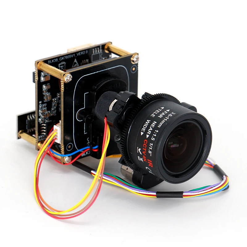 3.6-11mm Motorized Zoom Lens 4MP STARVIS 2 IMX664 IP Camera Module Low Light GK7605V100 CCTV Camera PCB Board SIP-K664G6-3611