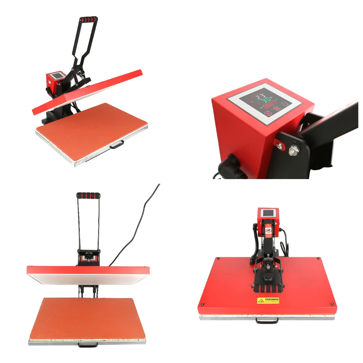 

WJW Large Format Area 16*24 High Pressure Slide Rail Printing Sublimation Machine T Shirt Heat Press Machine