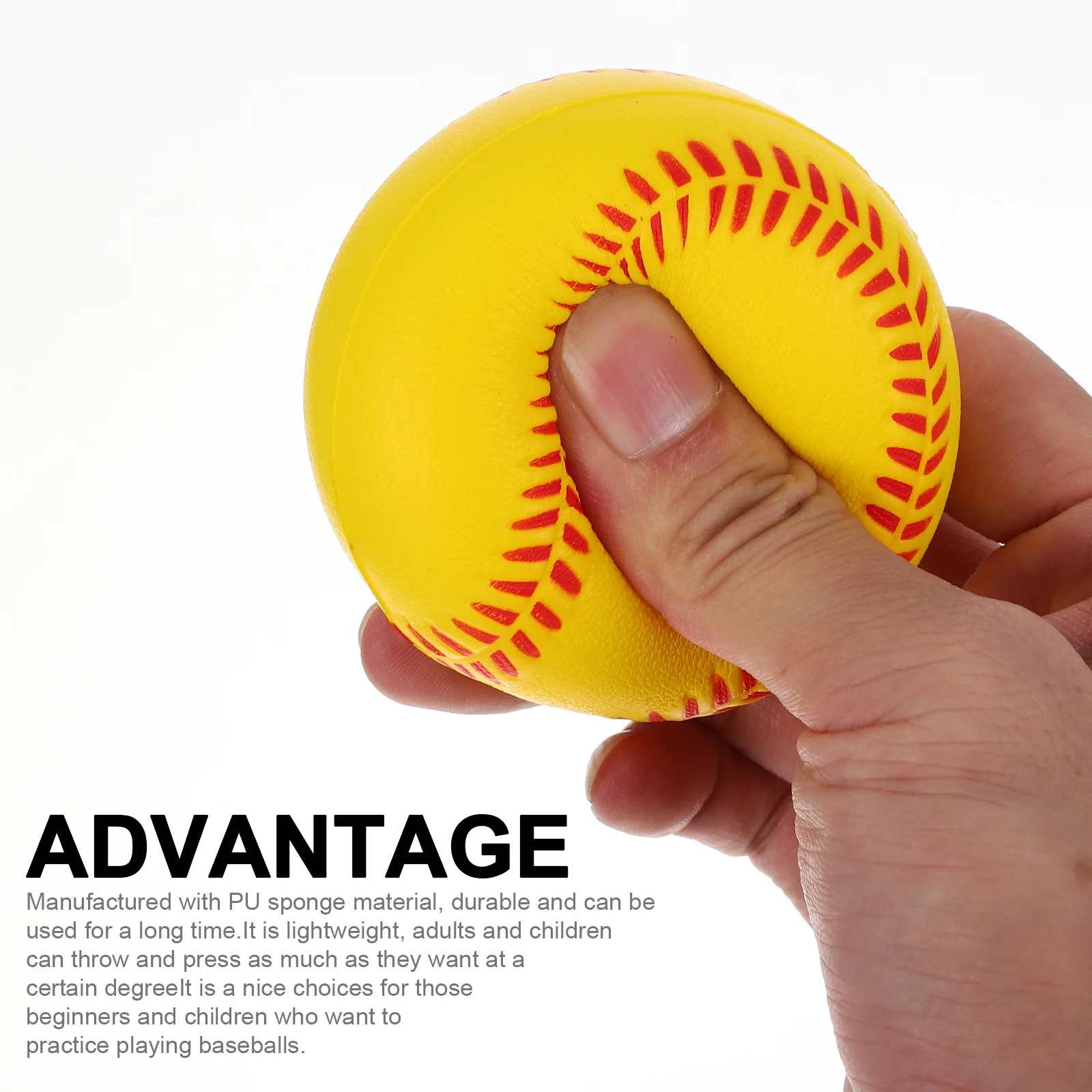 

3Pcs Training Baseballs Enough Quantity for Family Friends Sports Activities PU Training Baseball Baseballs for Pitching