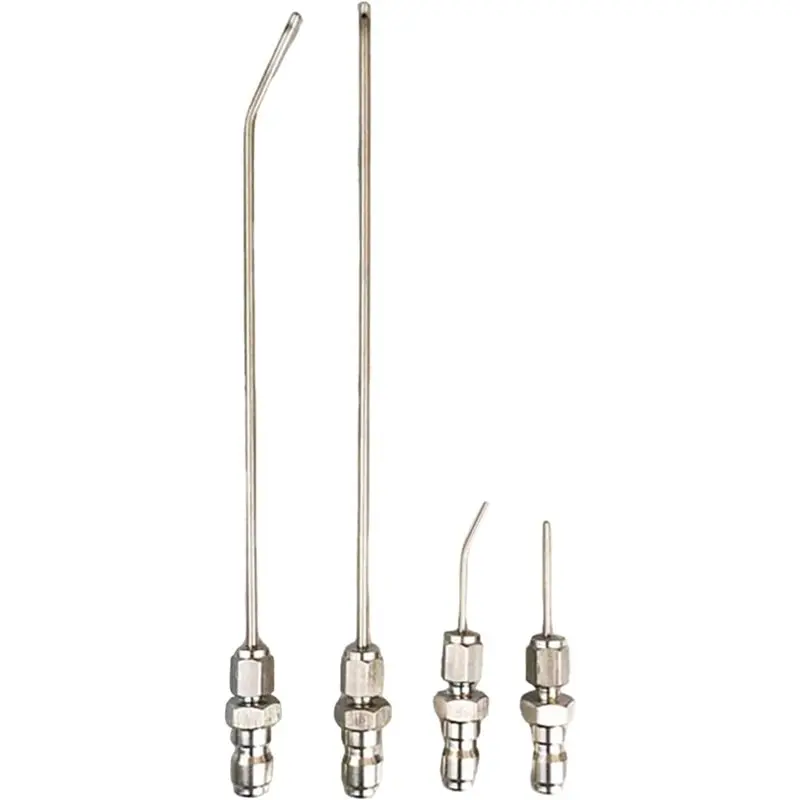 A84X-Extension Spray Tips Stainless Steel 1/4 Inch Quick Connect For High Pressure Washer Nozzle Kit 4-Pack For Washing Machine