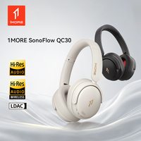 1MORE QC30 Active Noise Canceling Wireless Headphones 42dB ANC Bluetooth Headsets Hi-Res Audio  90H Playtime