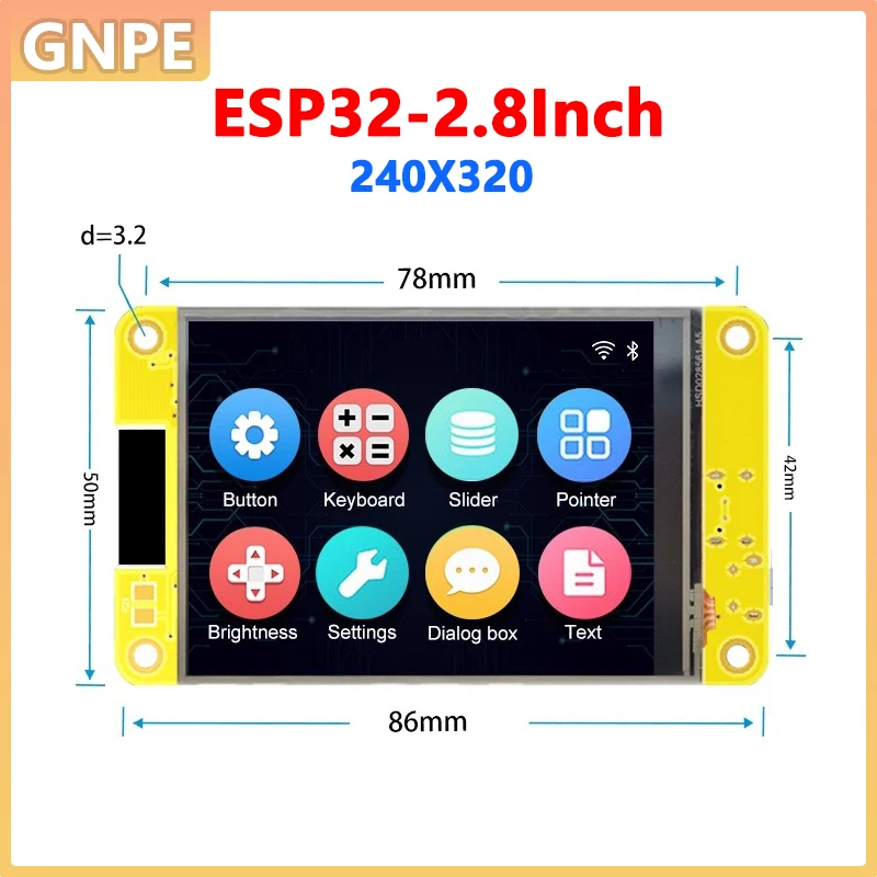 

ESP32 Arduino LVGL WIFI и Bluetooth Макетная плата 2,8 дюйма 240*320 умный 2,8-дюймовый дисплей