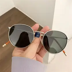 Round Sun Glasses Fashion UV400 Protection Sun Glasses Metal Frame Women Men Sunglasses Hip Hop Fishing Glasses