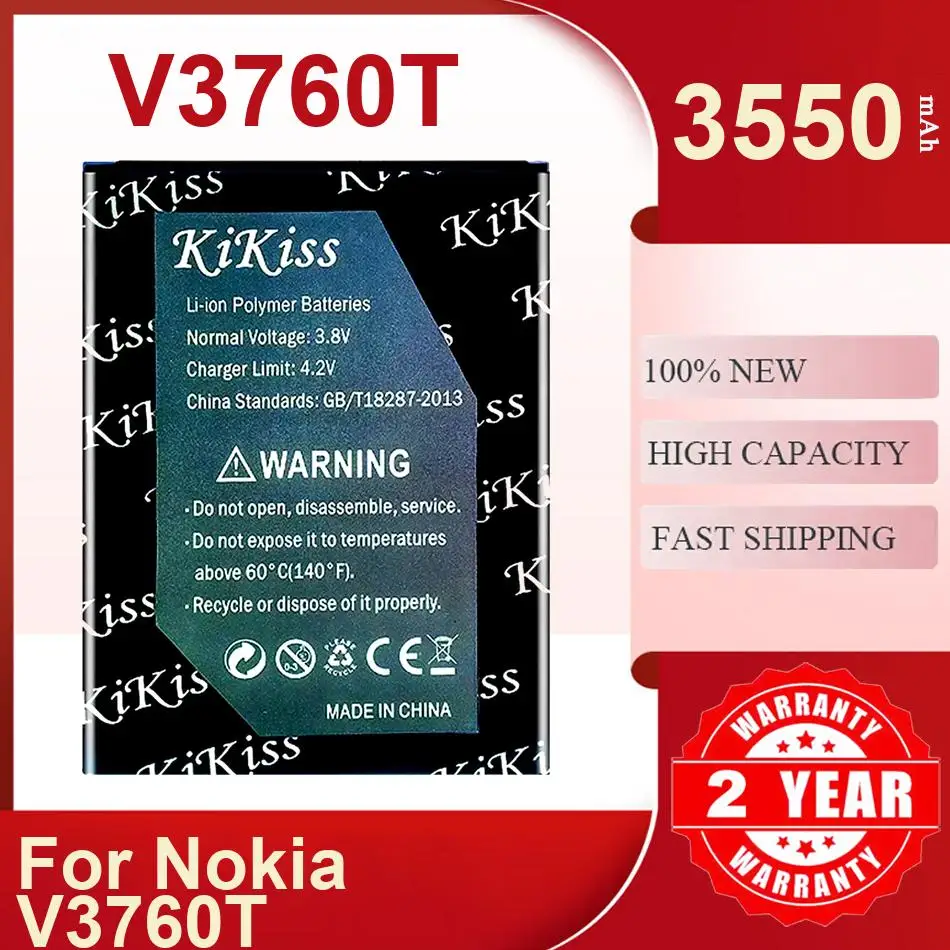 

3550Mah Kikiss Battery V3760T For Nokia