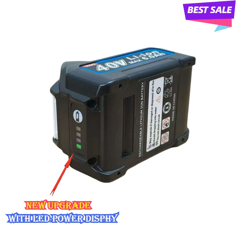 40V 9000mAh Max Replacement Lithium Battery for Makita BL4025 XGT40 BL4040 191B36-3 Rechargeable Batteries Li-ion Power Tool