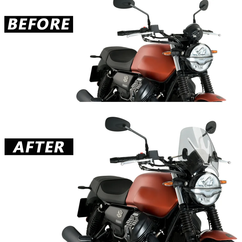 Moto Guzzi V7II Stone メーターバイザー　スクリーン For MOTO GUZZI V7 STONE 850 V7 III STONE 750 Motorcycle WindScreen