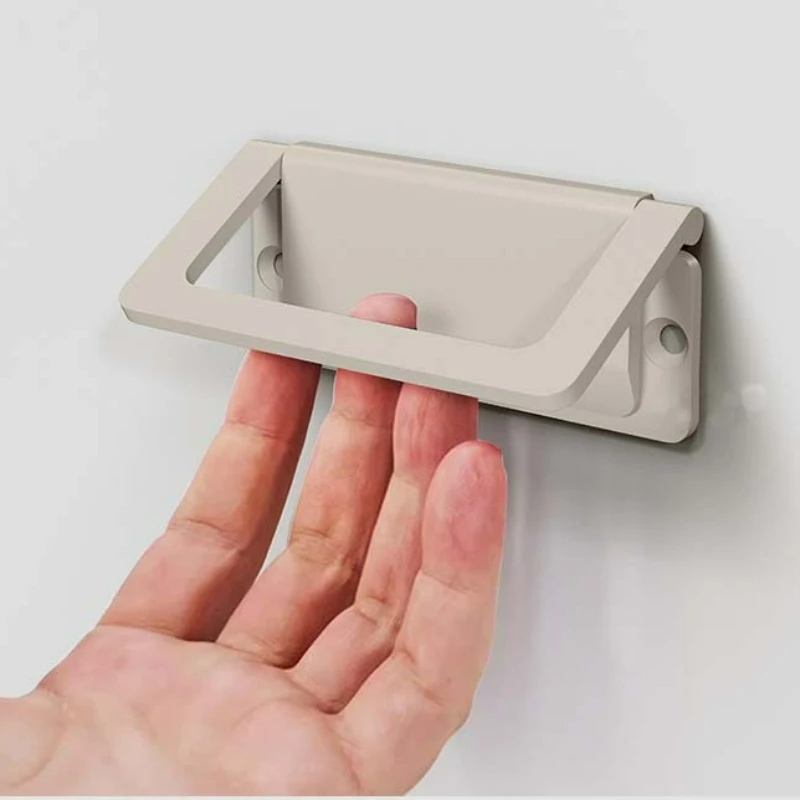 Flip Cover Cabinets Handles Morandi Color Drawers Cupboard Wardrobe Drawer Pulls Cupboard Pulls Furniture Hardware