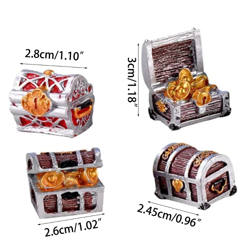 E15D Fish Shrimp Ingot Storage Storage Ornament Aquarium Model Underwater Model Crafts